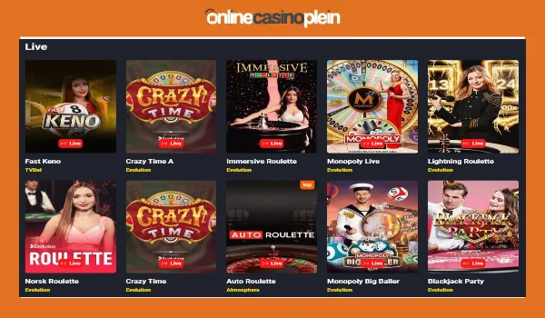 golden billy live casino